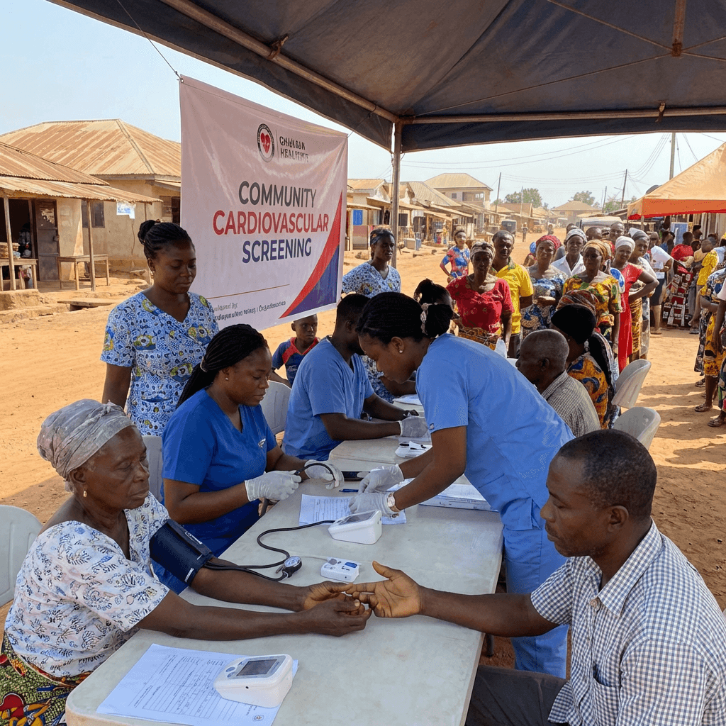 Community cardiovascular screening event